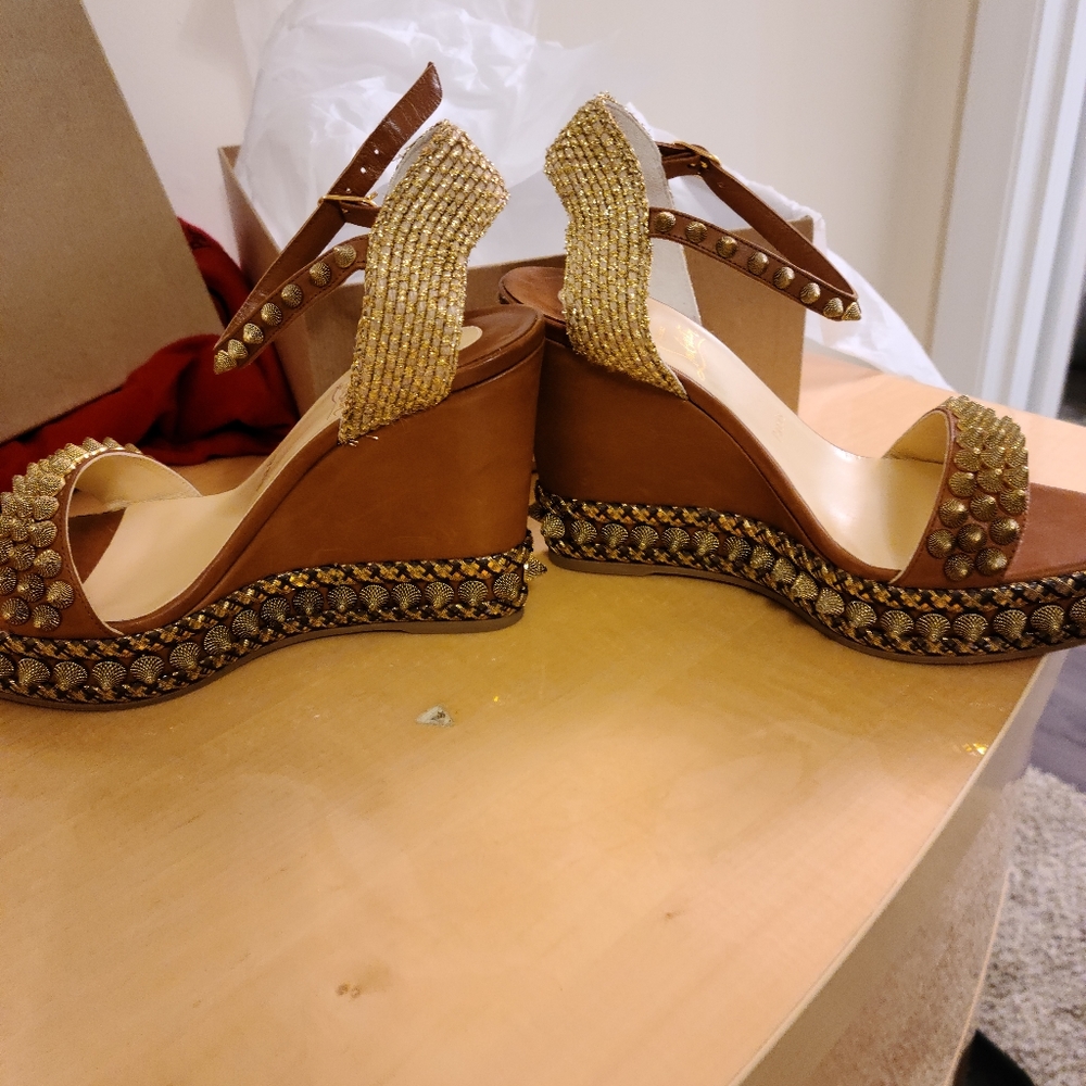 CHRISTIAN LOUBOUTIN Cordorella 110 Calf Sandal -Brand New with tag - Picture 2 of 4
